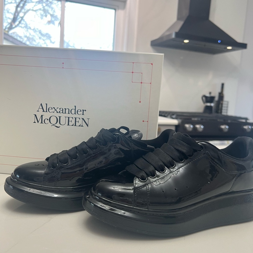 Black Shiny Patent Leather Shoes